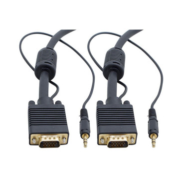 VGA Monitor Cable HD15M-HD15M 5m with 3.5mm Audio
