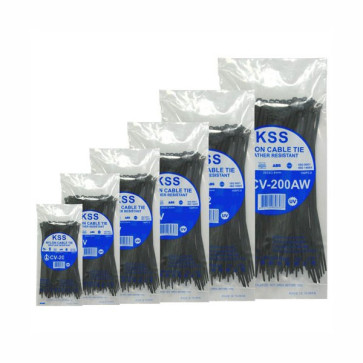 KSS Nylon Cable Ties 250mm x 4.8mm Pkt 100 CV-250W