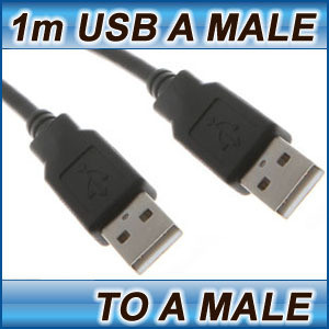 1m USB Cable 3.0 Standard Type A Male to Type A Male High Speed Lead Cord