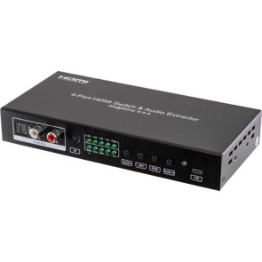 Pro2 HDMI 4-Way Switcher with Audio Extraction HDMI2.0 HDR 18GBPS HDMI4S18G