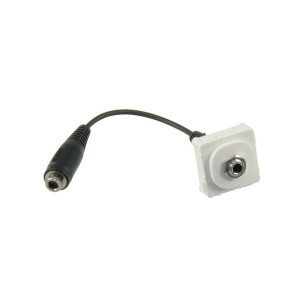 3.5mm Stereo Audio Wall Plate Insert (120mm Flylead)