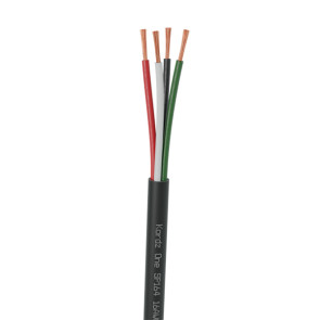Kordz One Speaker Cable 16awg 4 Core Black 152m