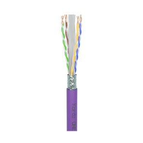 Kordz One Solid CAT6A F/UTP 24awg Cable Purple 152m