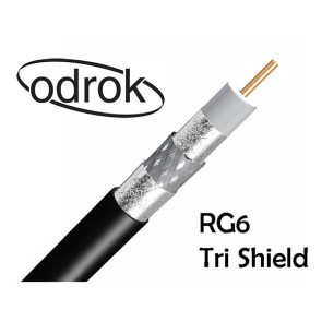 Odrok RG6 Tri Shield Satellite & Digital TV Coaxial Cable per metre