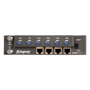 Kingray RF over CAT5 Amplifier 4 Outputs CAT01
