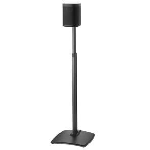 Sanus Adjustable Height Wireless Speaker Stands designed for SONOS ONE, Play:1, and Play:3 Black WSSA1-B2