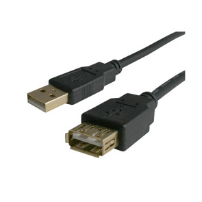 USB 2.0 AM-AM Cable 2m (Black)