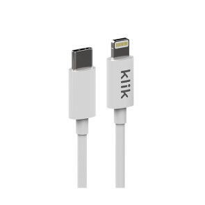 Klik Apple Lightning to USB-C Sync/Charge Cable 1.2m White KCL12WH