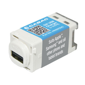 Cabac S-Click USB Charger 5W 3-Wire 5.2V 1A HNS070UC