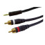 1m High Quality 3.5mm Plug Male to 2 RCA Stereo Audio Cable 