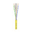 Kordz One Solid CAT6 U/UTP 24awg Cable Yellow 305m