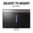 Sanus Premium Swiveling TV Base Fits TVs 32 - 60" 27kg White WSTV1-W2