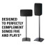 Sanus Wireless Speaker Stands designed for Sonos Play:5 Black WSS51-B2