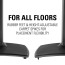 Sanus Adjustable Height Wireless Speaker Stands designed for SONOS ONE, Play:1, and Play:3 Black Pair WSSA2-B2
