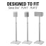 Sanus Adjustable Height Wireless Speaker Stands designed for SONOS ONE, Play:1, and Play:3 White Pair WSSA2 -W2